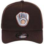 Milwaukee Brewers MLB Frosted Bark New Era 9FORTY A-Frame