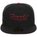 Anaheim Angels New Era 59FIFTY (Black/Black)