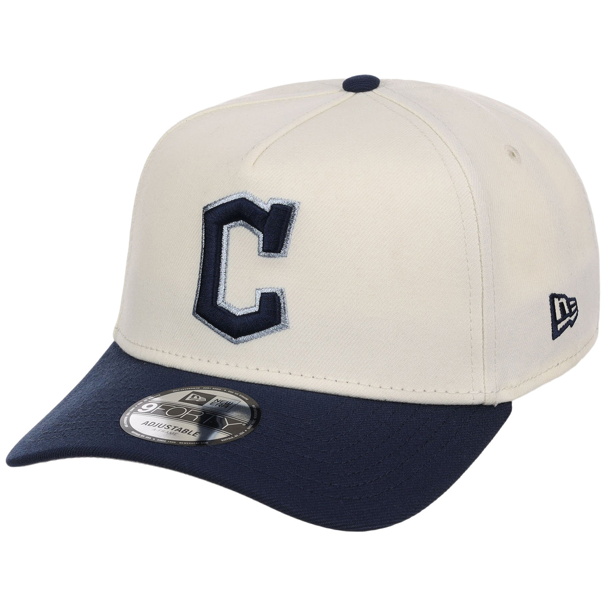 Cleveland Guardians MLB Chrome x Navy FASHION CORE New Era 9FORTY A-Frame