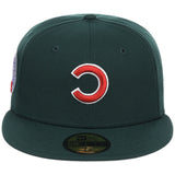 Chicago Cubs MLB Flipmode 2.0 New Era 59FIFTY (Dark Green/Dark Green/Gray)