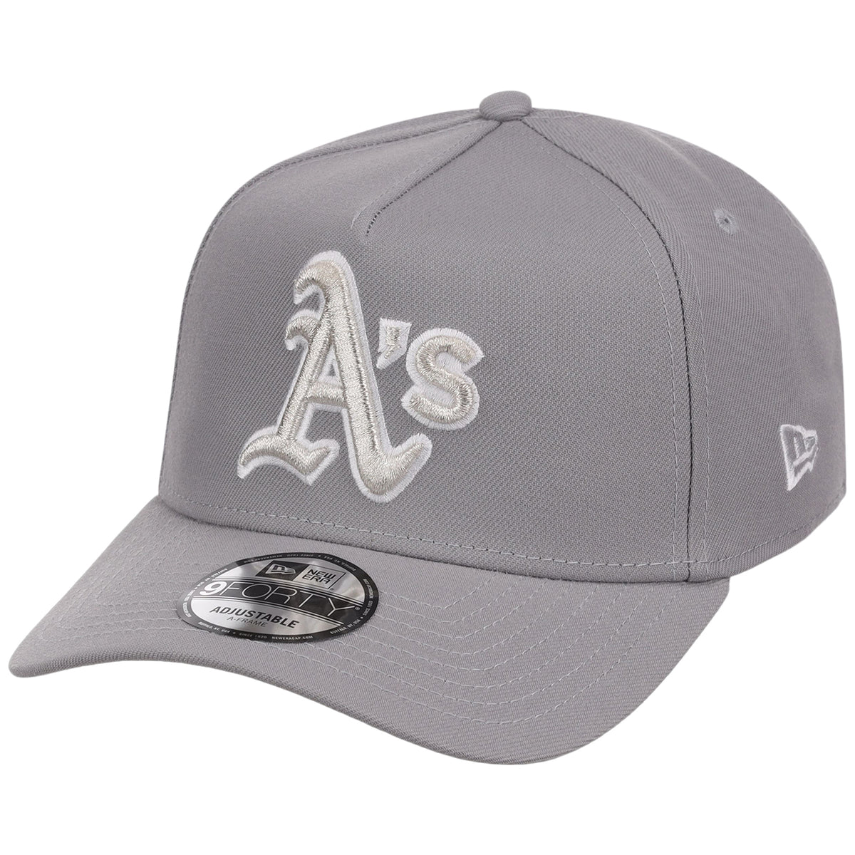 Oakland Athletics MLB Gray x White FASHION CORE New Era 9FORTY A-Frame