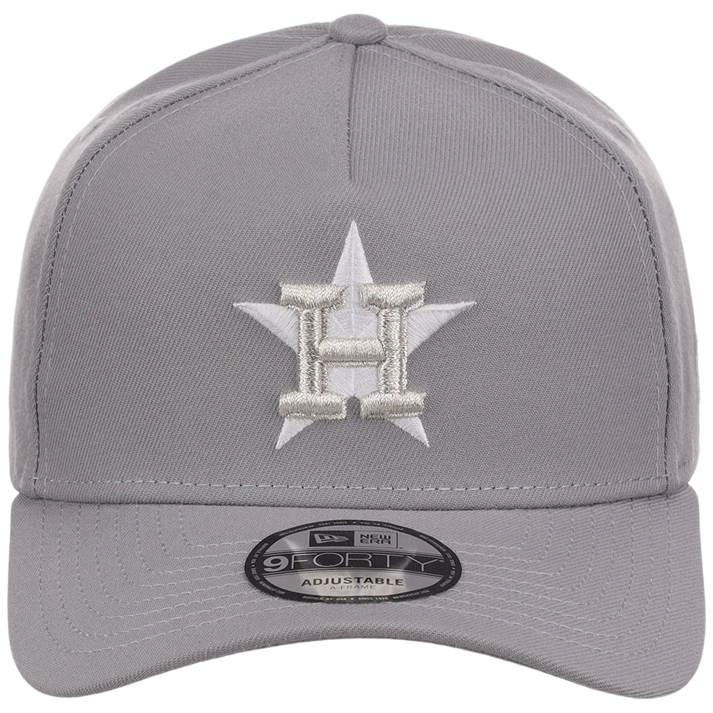Houston Astros MLB Gray x White FASHION CORE New Era 9FORTY A-Frame