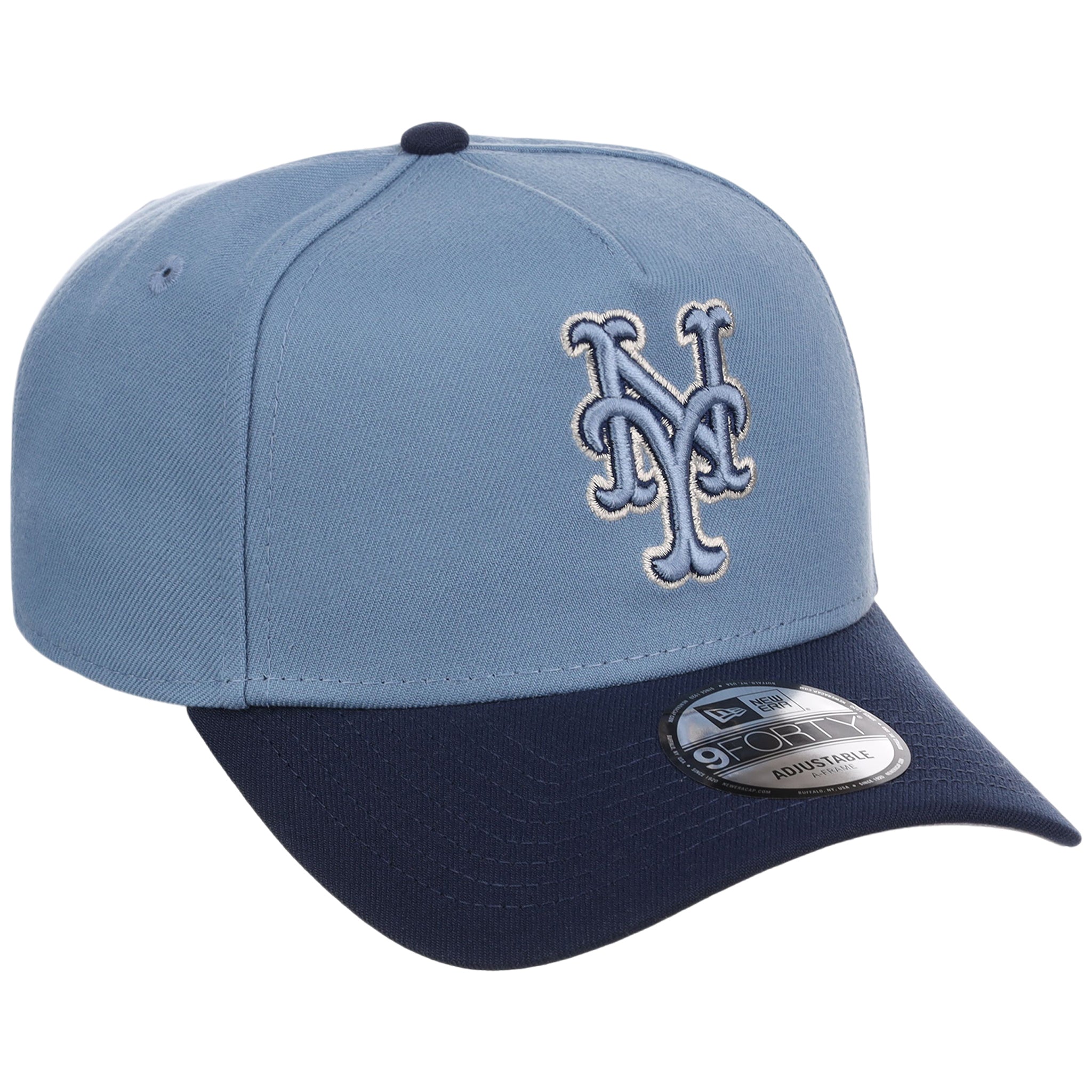 New York Mets MLB Faded Blue x Navy FASHION CORE New Era 9FORTY A-Frame