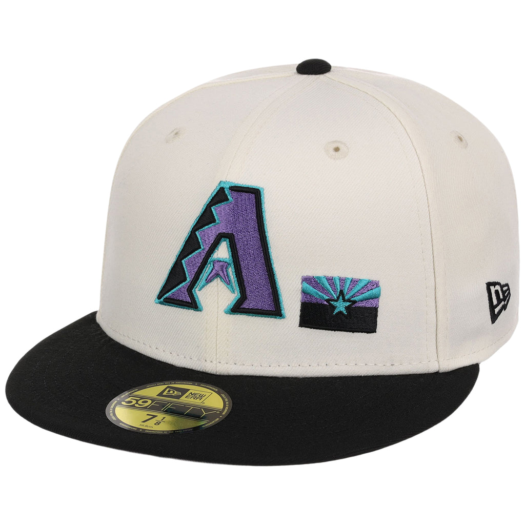 Arizona Diamondbacks Phoenix Crown the City New Era 59FIFTY (Chrome/Black)