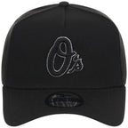Baltimore Orioles MLB Black x Pewter FASHION CORE New Era 9FORTY A-Frame