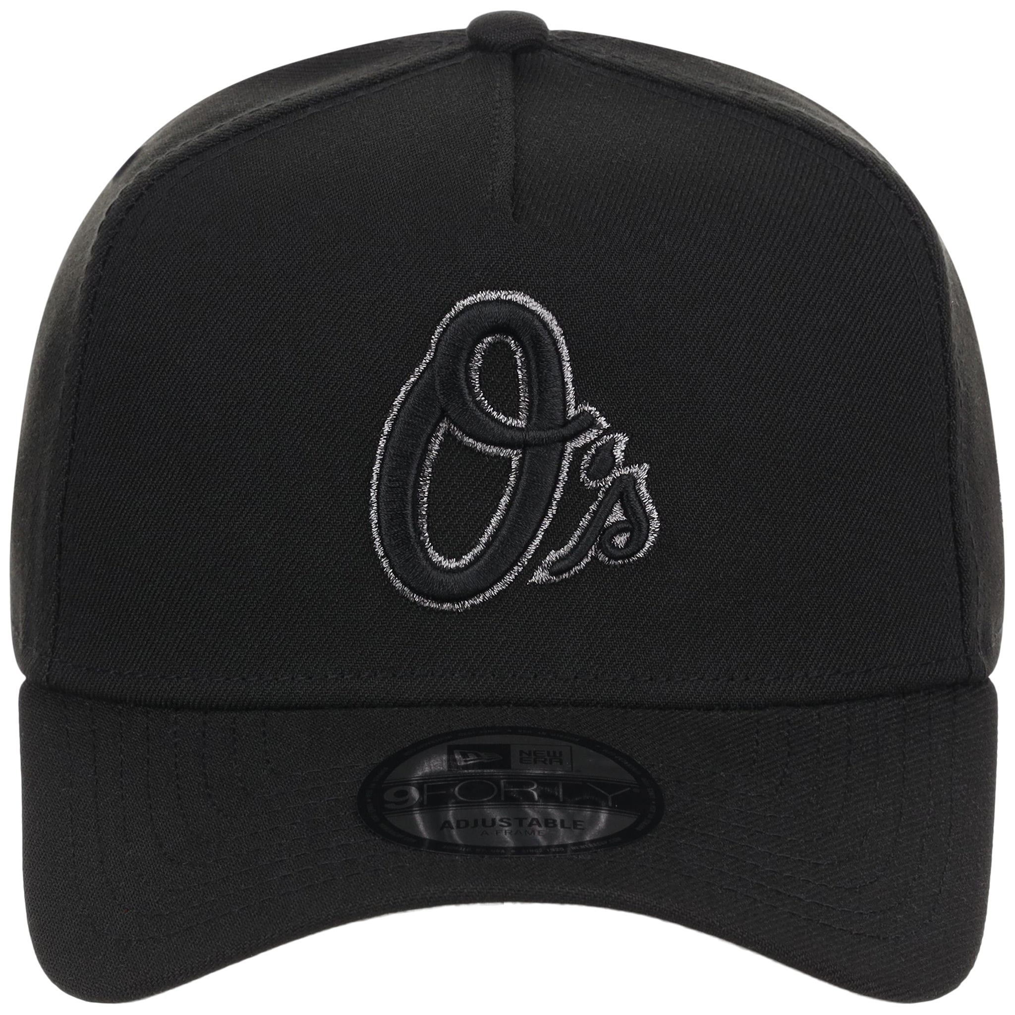 Baltimore Orioles MLB Black x Pewter FASHION CORE New Era 9FORTY A-Frame