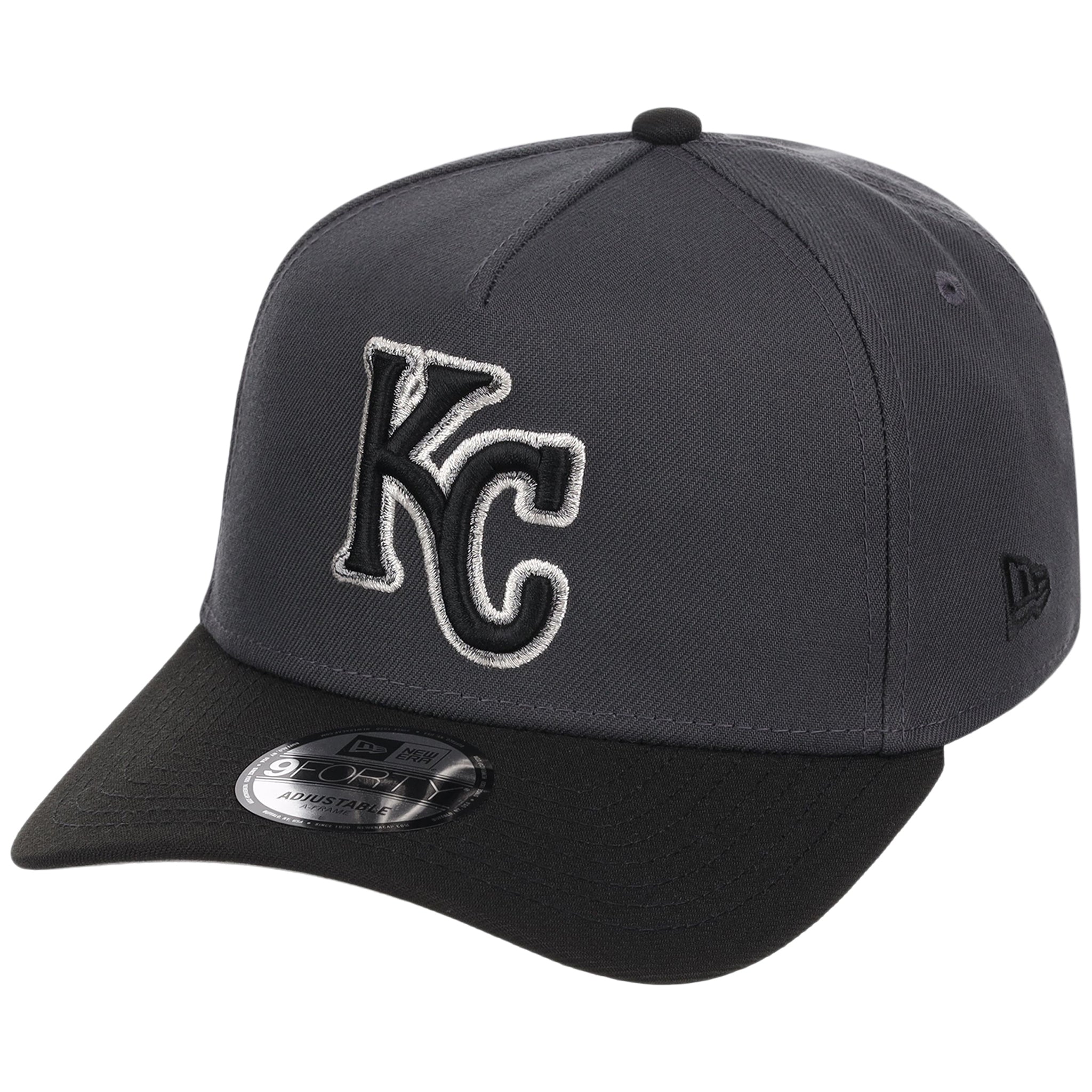 Kansas City Royals MLB Graphite x Black FASHION CORE New Era 9FORTY A-Frame