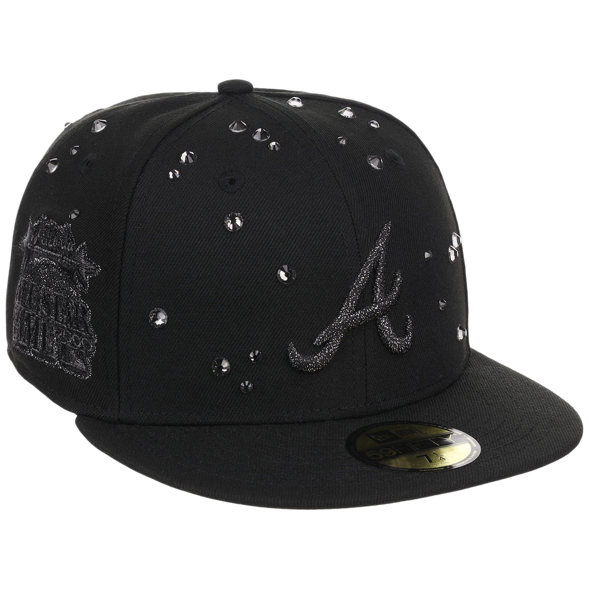 Atlanta Braves Quavo Georgia Pack Collection - New Era 59FIFTY "Iced Out" (Black/Black)