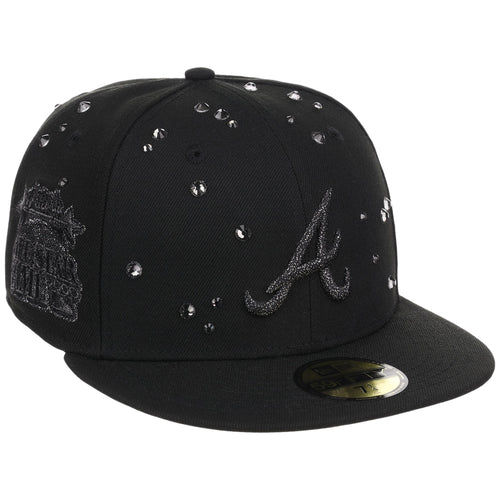 Atlanta Braves Quavo Georgia Pack Collection - New Era 59FIFTY "Iced Out" (Black/Black)