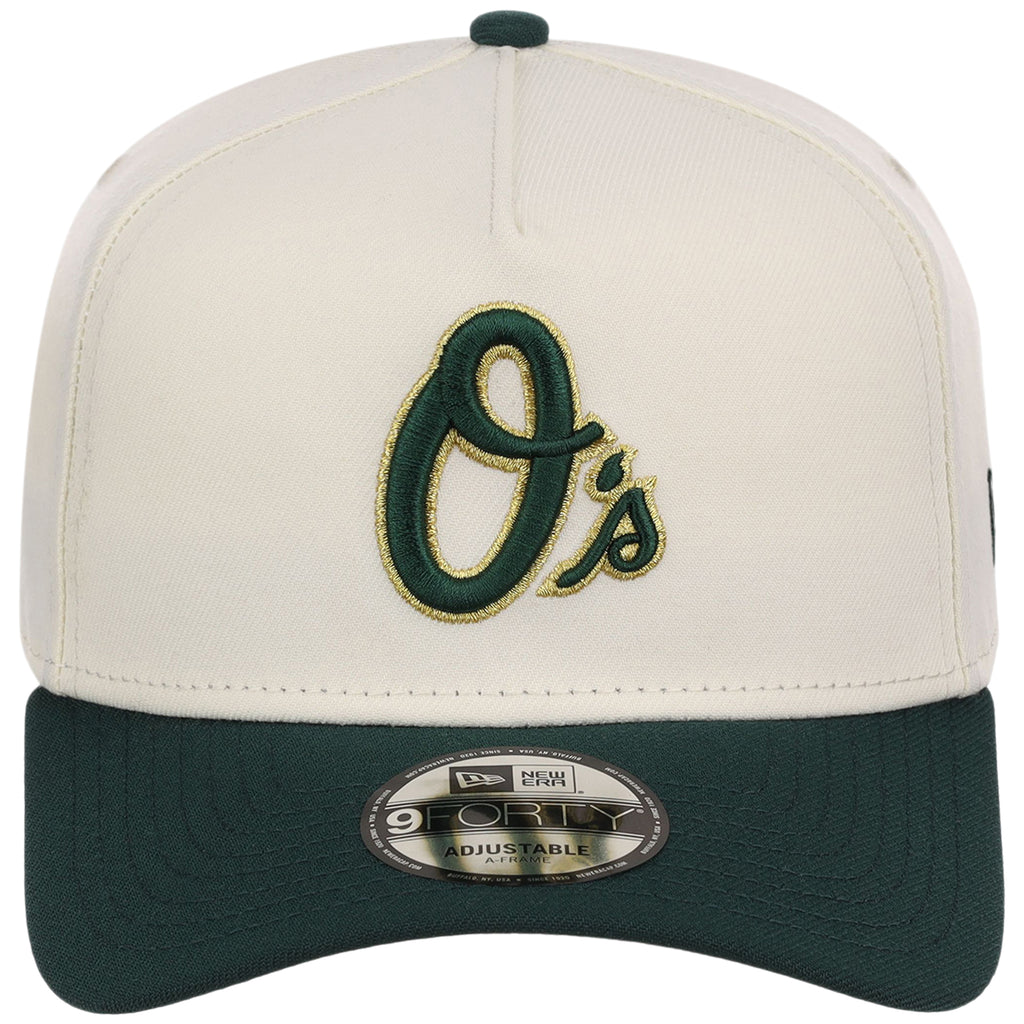 Baltimore Orioles MLB Chrome x Dark Green FASHION CORE New Era 9FORTY A-Frame