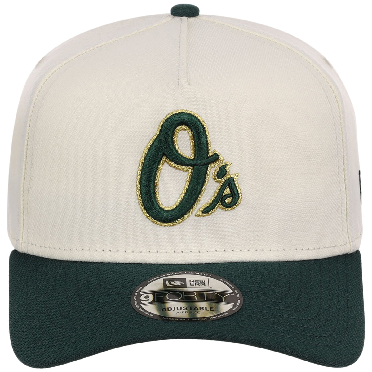 Baltimore Orioles MLB Chrome x Dark Green FASHION CORE New Era 9FORTY A-Frame