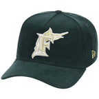 Miami Marlins MLB Dark Green Cord FASHION CORE New Era 9FORTY A-Frame