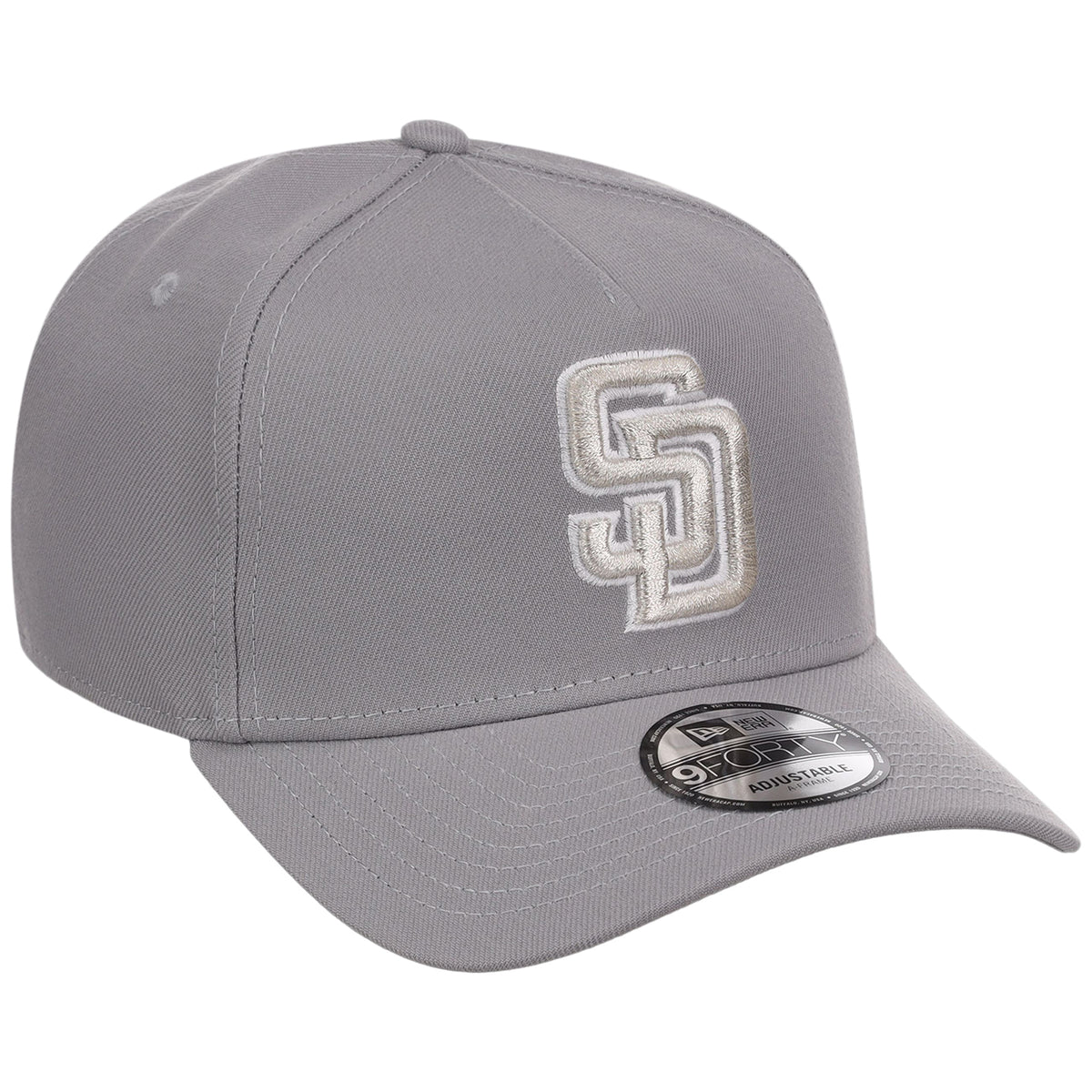 San Diego Padres MLB Gray x White FASHION CORE New Era 9FORTY A-Frame