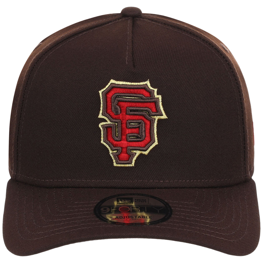 San Francisco Giants MLB Burnt Wood FASHION CORE New Era 9FORTY A-Frame