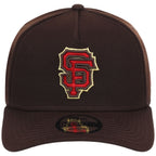 San Francisco Giants MLB Burnt Wood FASHION CORE New Era 9FORTY A-Frame