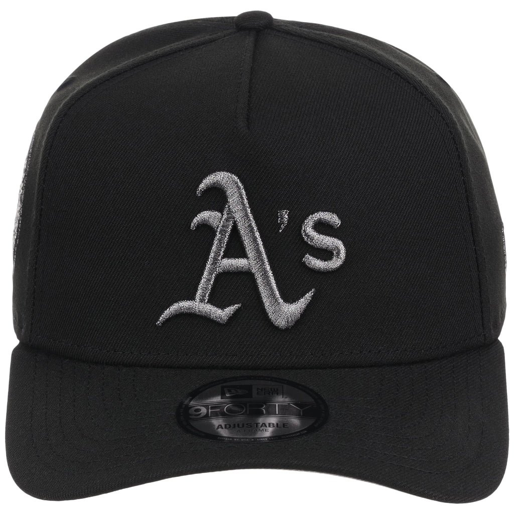 Oakland Athletics MLB Liquid Titanium New Era 9FORTY A-Frame