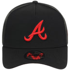 Atlanta Braves MLB Black x Red FASHION CORE New Era 9FORTY A-Frame