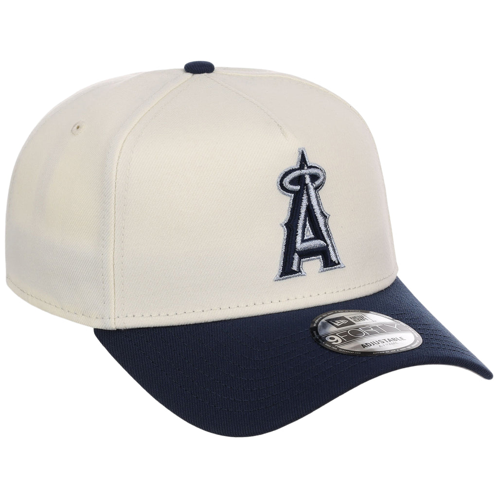 Anaheim Angels MLB Chrome x Navy FASHION CORE New Era 9FORTY A-Frame