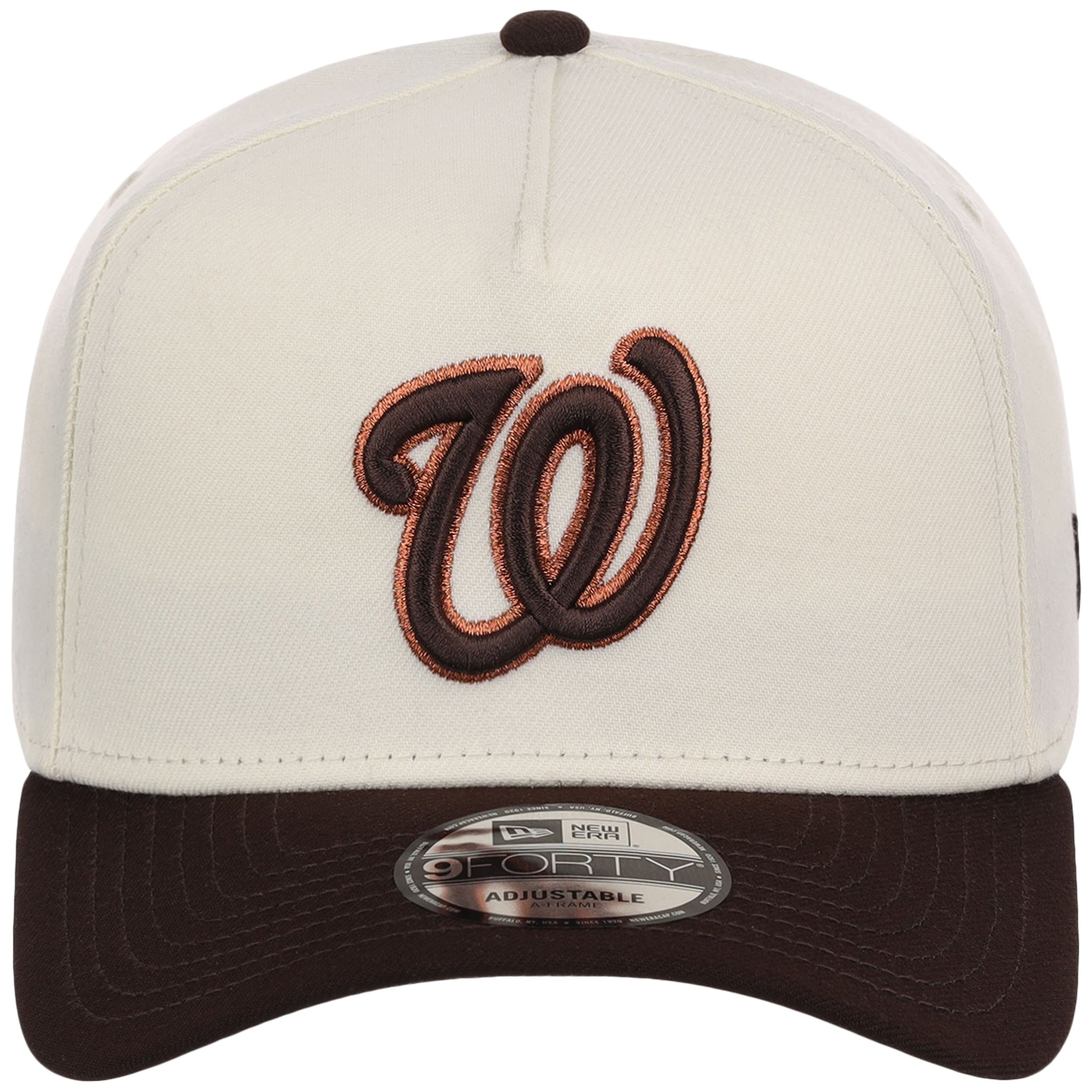 Washington Nationals MLB Chrome x Burnt Wood FASHION CORE New Era 9FORTY A-Frame