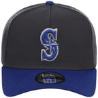 Seattle Mariners MLB Graphite x Royal FASHION CORE New Era 9FORTY A-Frame