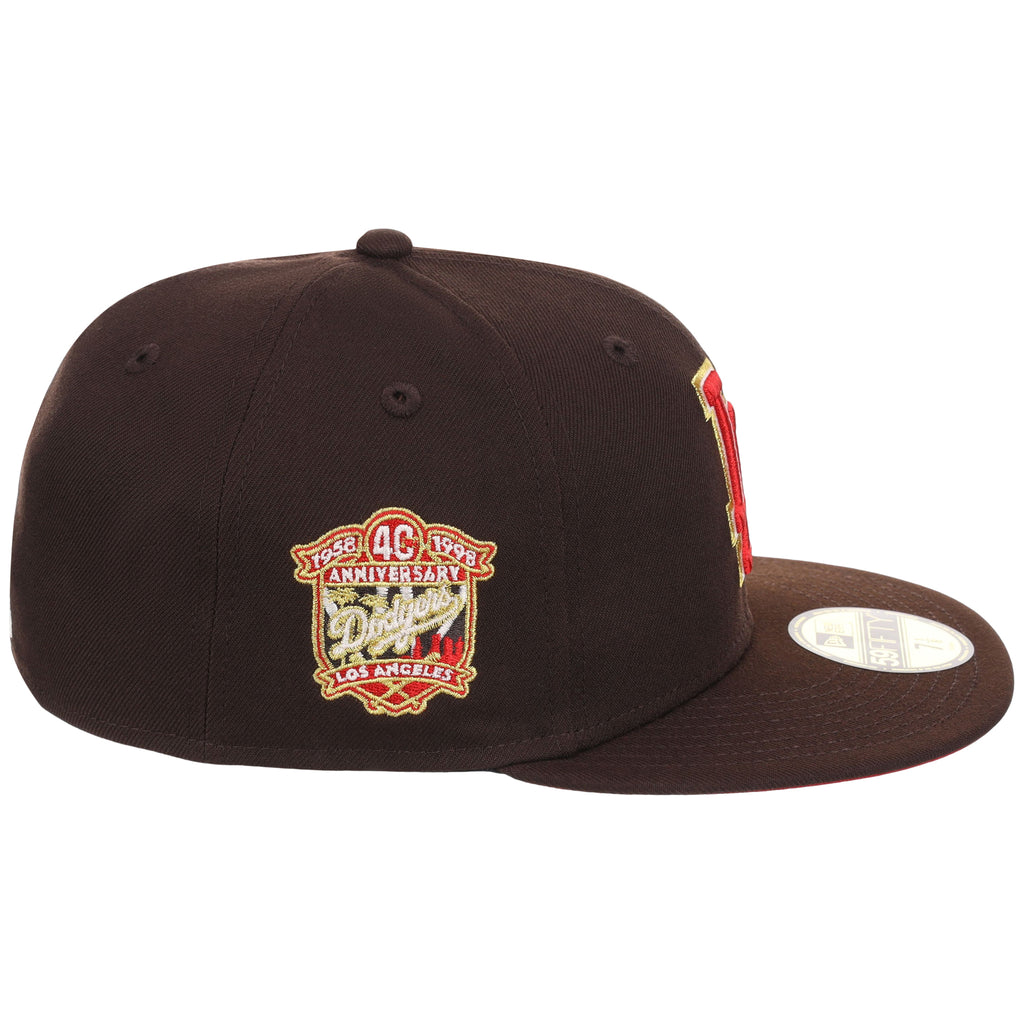 Los Angeles Dodgers MLB Burnt Wood x Red New Era 59FIFTY – 3