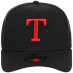 Texas Rangers MLB Black x Red FASHION CORE New Era 9FORTY A-Frame
