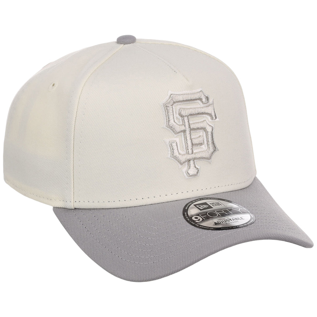 San Francisco Giants MLB Chrome x Gray FASHION CORE New Era 9FORTY A-Frame