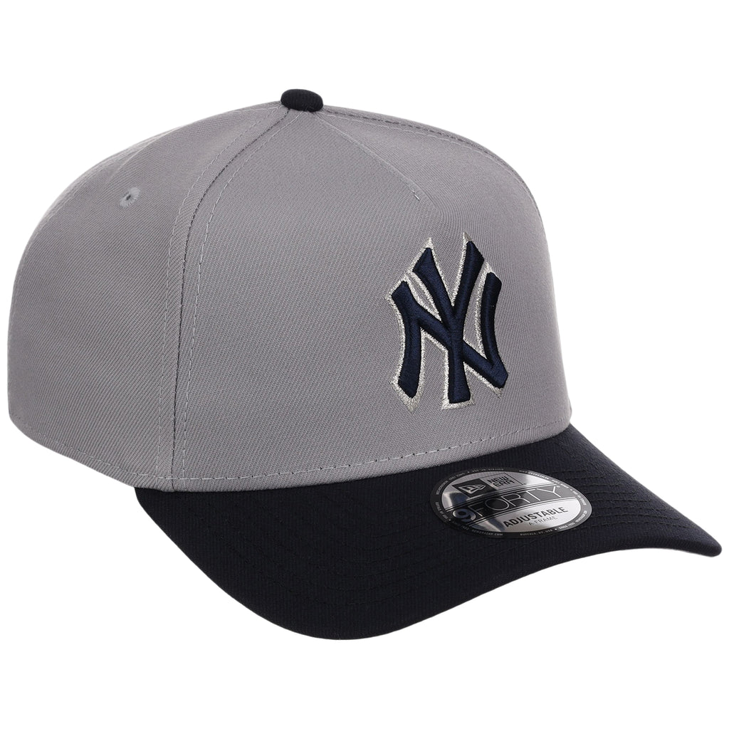 New York Yankees MLB Gray OTC FASHION CORE New Era 9FORTY A-Frame
