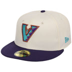 Arizona Diamondbacks MLB Flipmode 2.0 New Era 59FIFTY (Chrome/Purple/Gray)