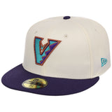 Arizona Diamondbacks MLB Flipmode 2.0 New Era 59FIFTY (Chrome/Purple/Gray)