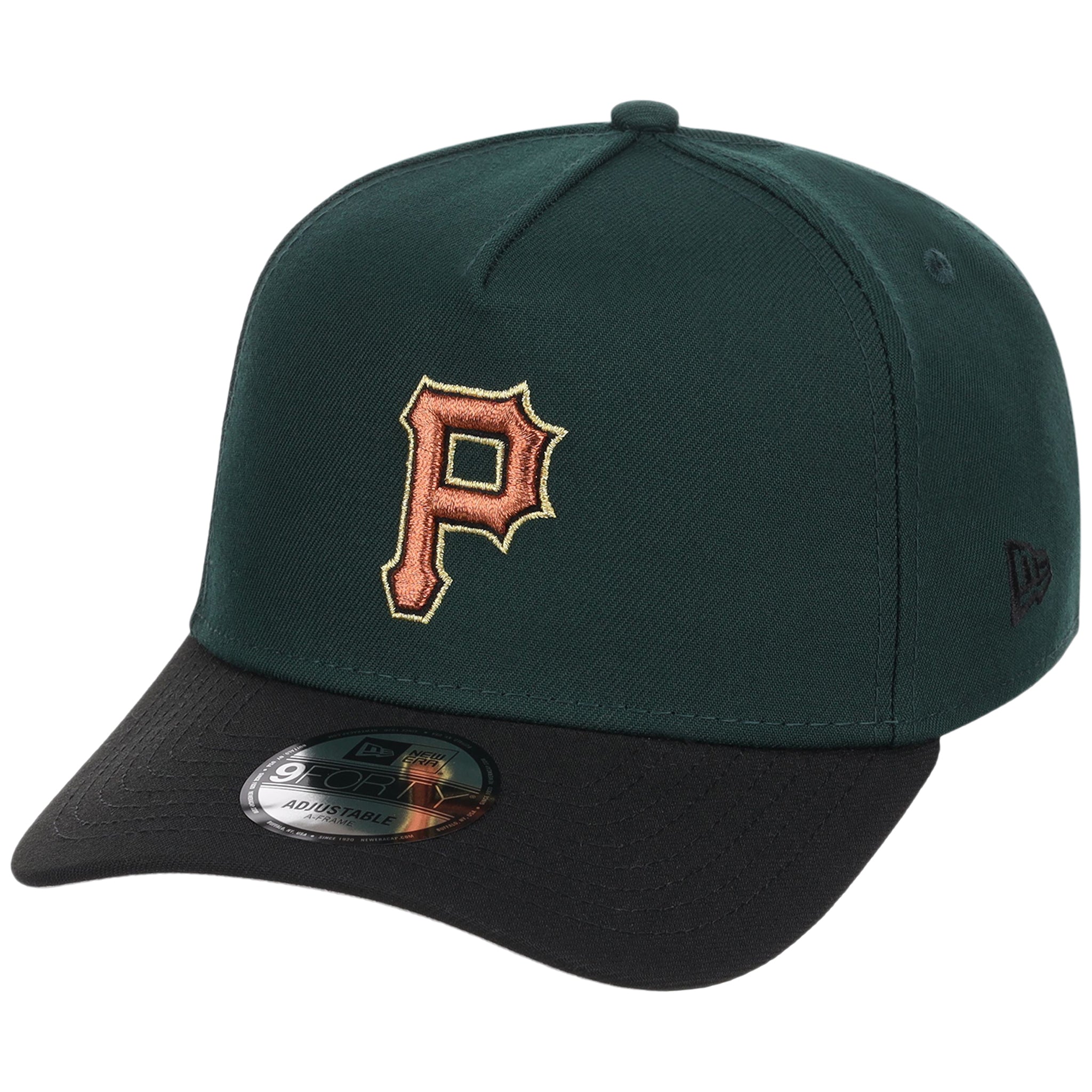Pittsburgh Pirates MLB Dark Green x Black FASHION CORE New Era 9FORTY A-Frame
