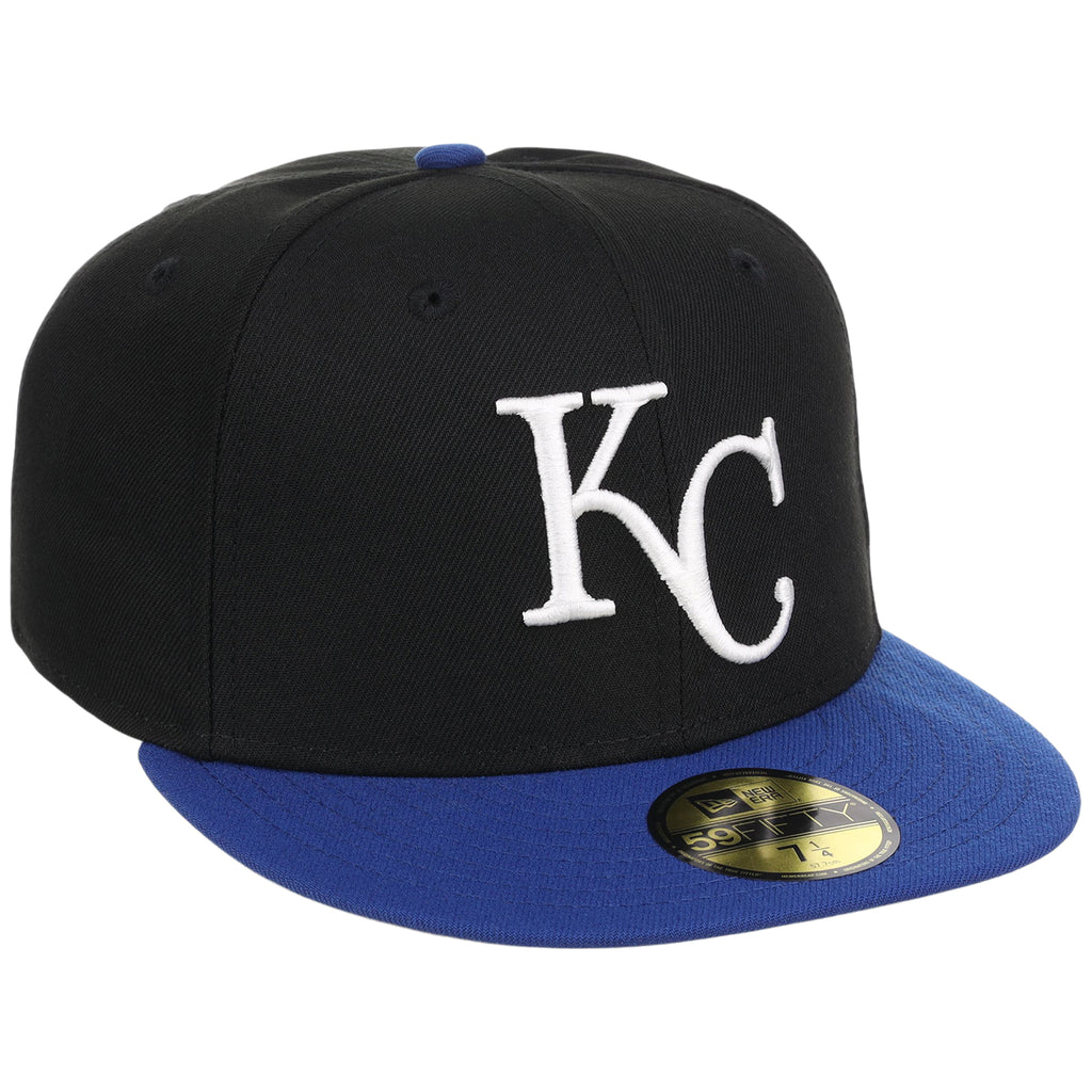 Kansas City Royals MLB Cooperstown Authentic Collection New Era 59FIFTY (Black/Royal)