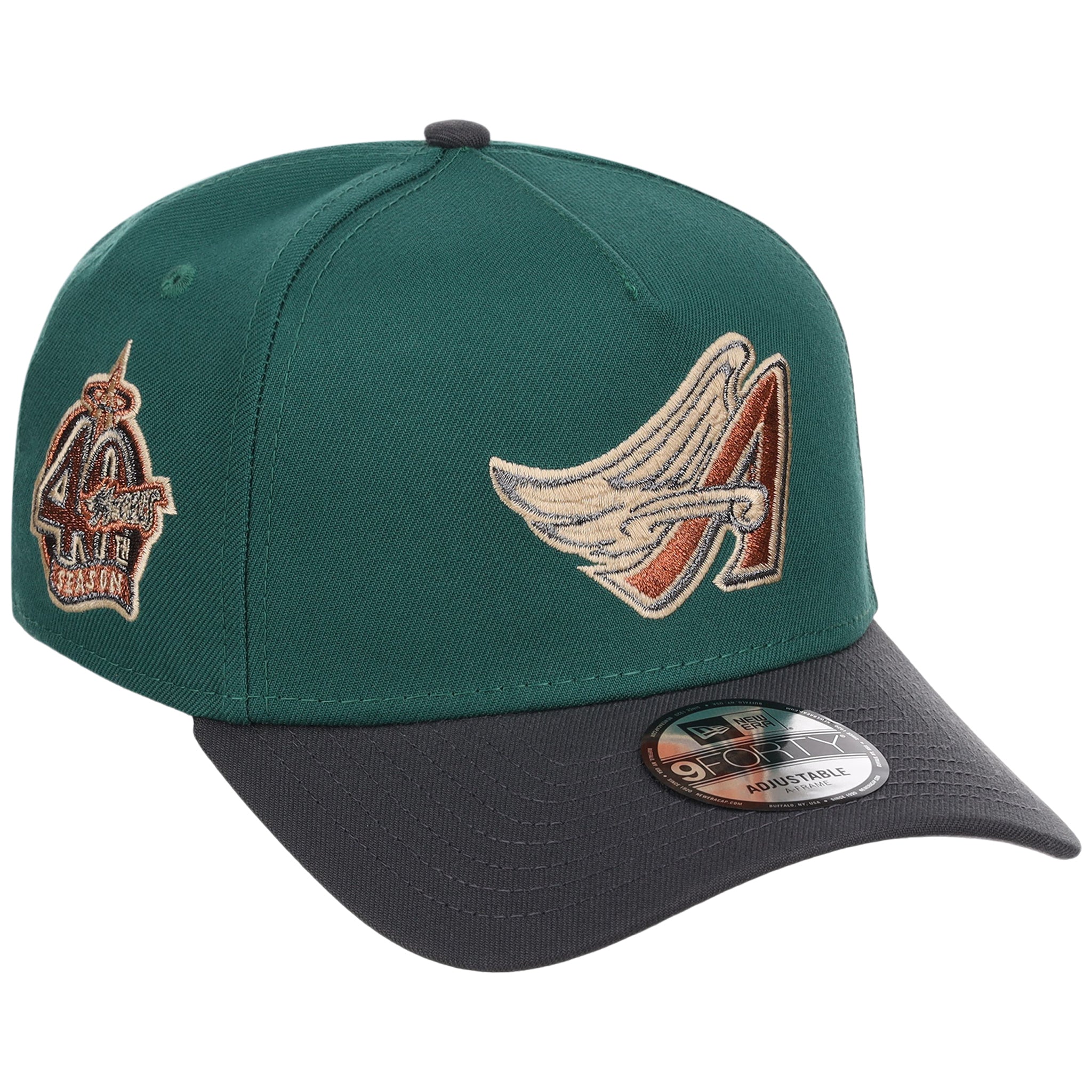 Anaheim Angels MLB Emerald Graphite New Era 9FORTY