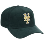 New York Mets MLB Dark Green Cord FASHION CORE New Era 9FORTY A-Frame