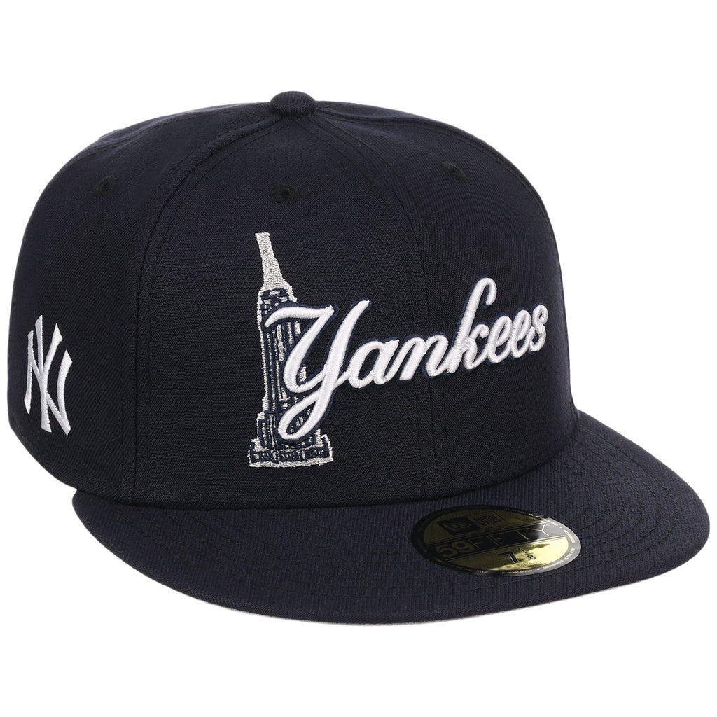 New York Yankees Empire Script New Era 59FIFTY – LidsHatDrop