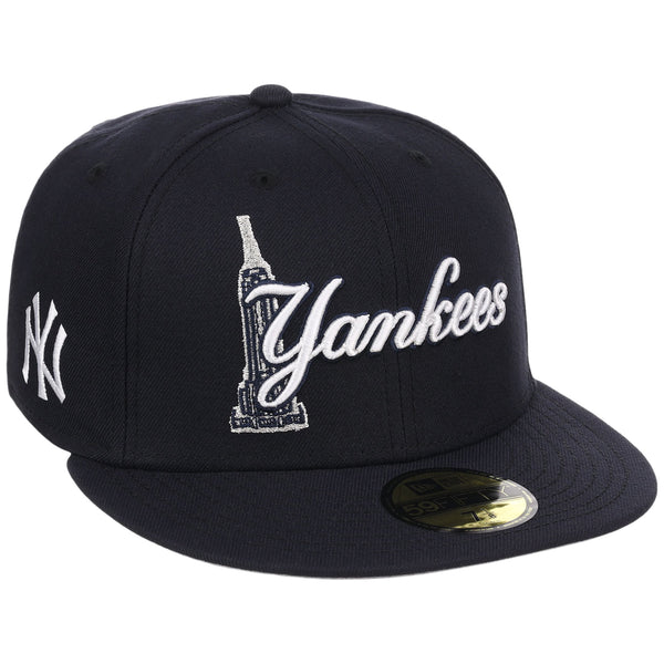 New York Yankees Empire Script New Era 59FIFTY – LidsHatDrop