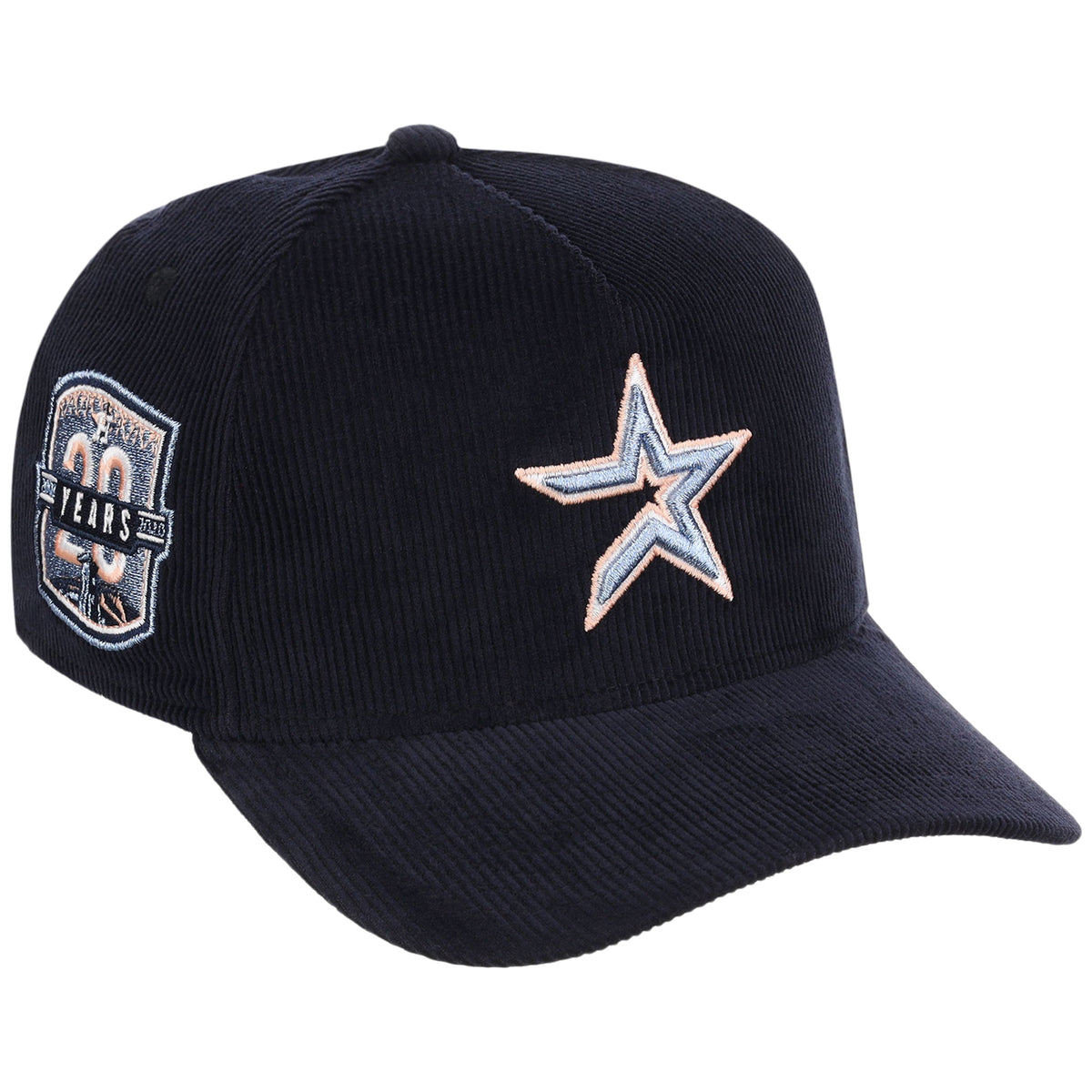 Houston Astros MLB Peach Ice Navy Cord New Era 9FORTY A-Frame