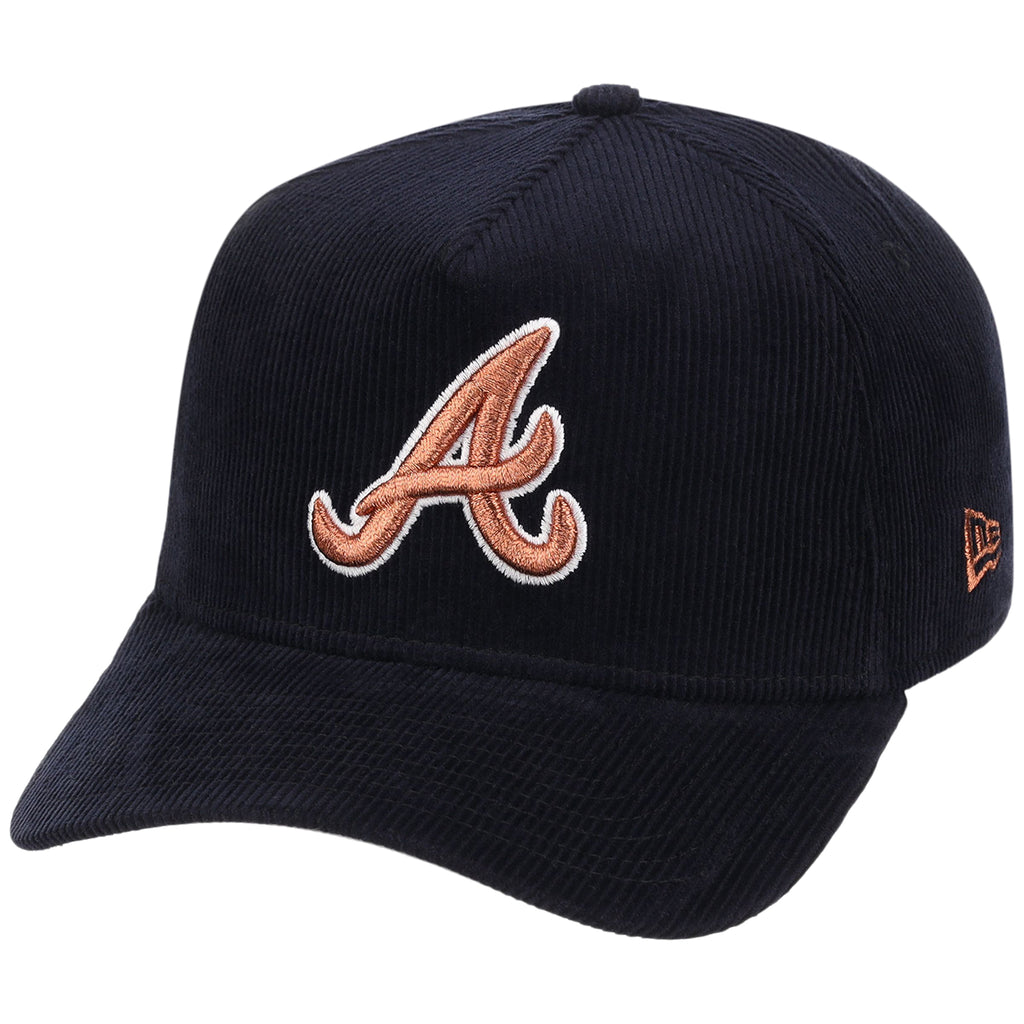 Atlanta Braves MLB Navy Cord FASHION CORE New Era 9FORTY A-Frame