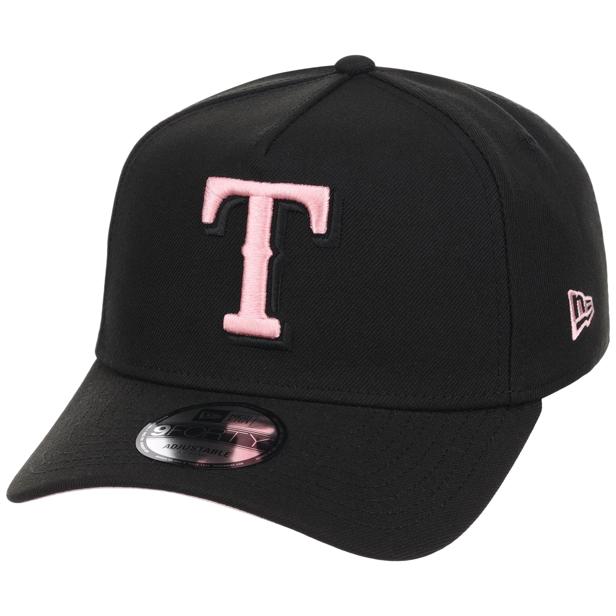 Texas Rangers MLB Black x Pink FASHION CORE New Era 9FORTY A-Frame
