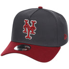 New York Mets MLB Graphite x Cardinal FASHION CORE New Era 9FORTY A-Frame