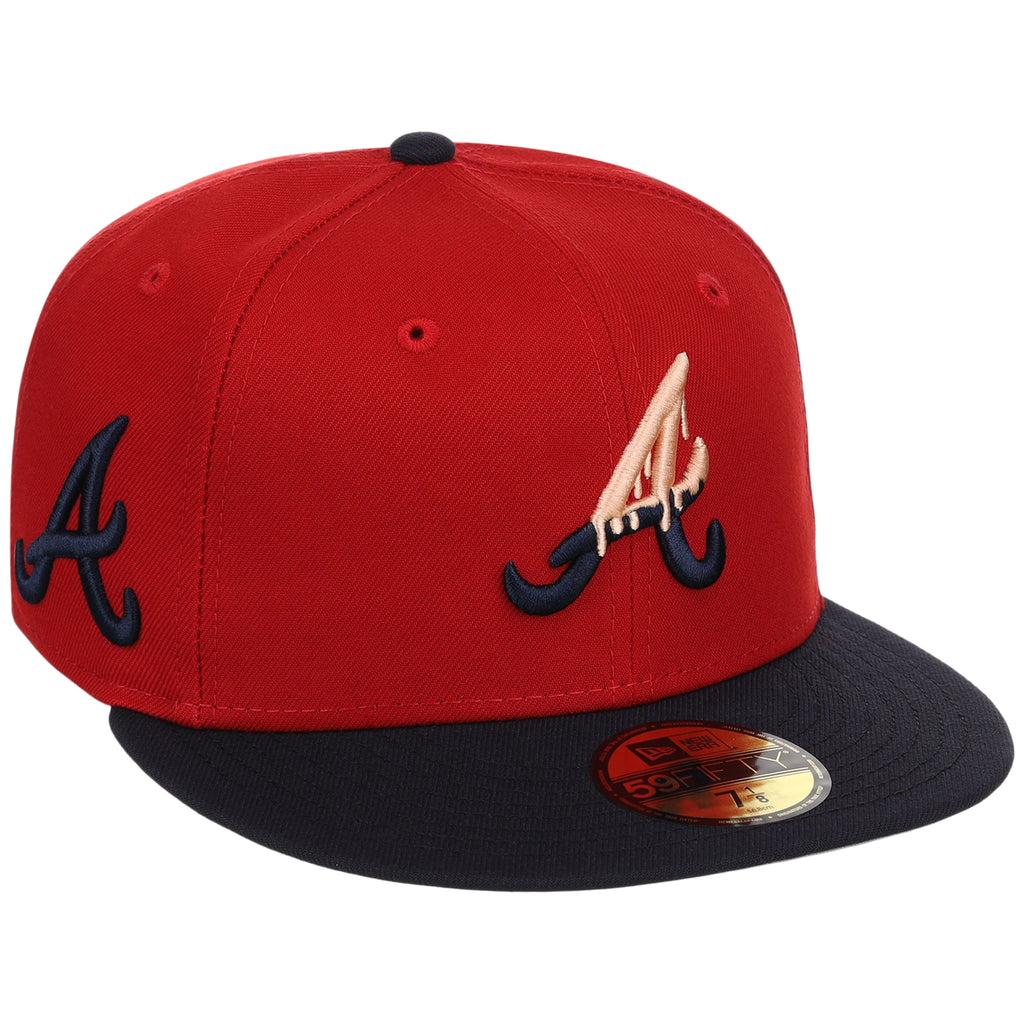 Atlanta Braves Peach Drip Atlanta Crown the City New Era 59FIFTY