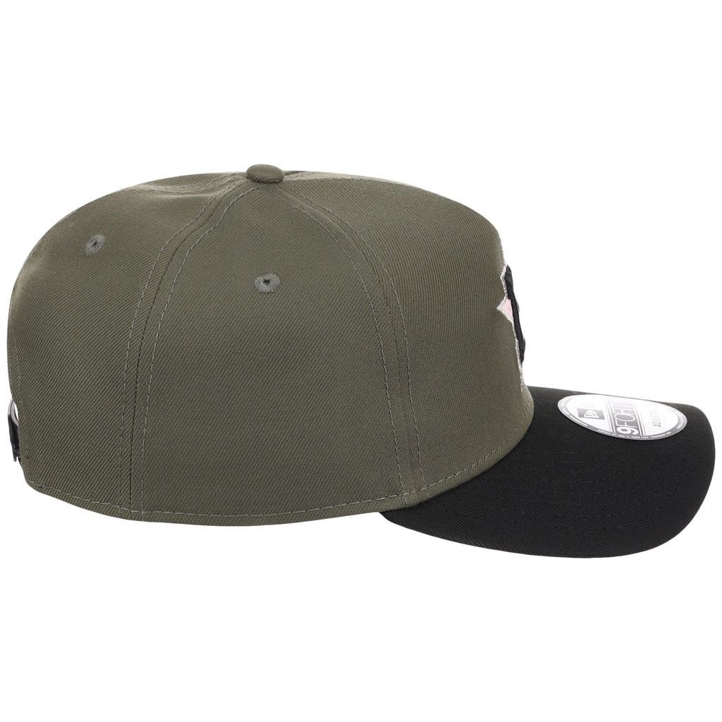 Houston Astros MLB Olive x Black & Pink FASHION CORE New Era 9FORTY A-Frame