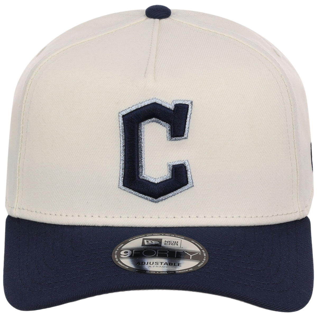 Cleveland Guardians MLB Chrome x Navy FASHION CORE New Era 9FORTY A-Frame