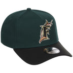 Miami Marlins MLB Dark Green x Black FASHION CORE New Era 9FORTY A-Frame