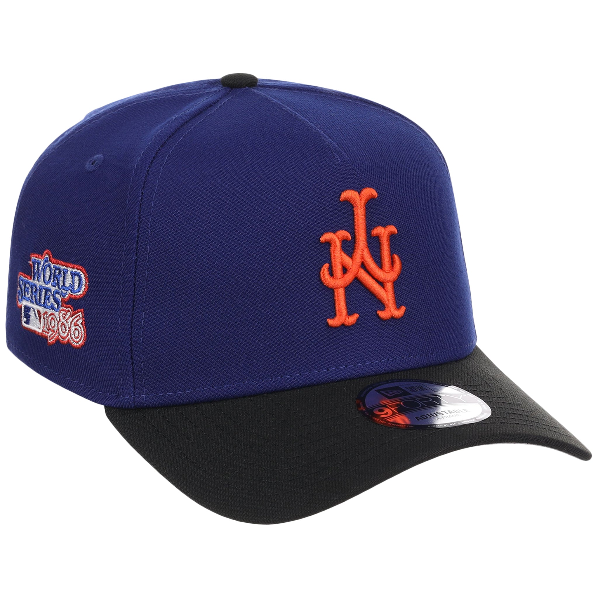 New York Mets MLB Flipmode 2.0 New Era 9FORTY A-Frame (Royal/Black/Gray)