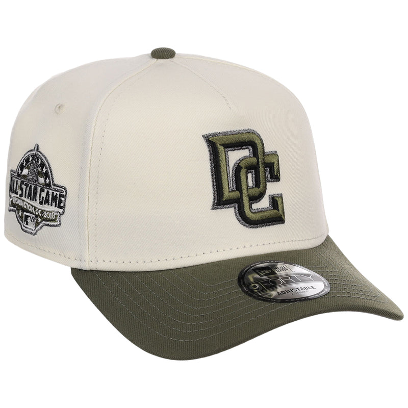 Washington Nationals MLB Chrome Olive New Era 9FORTY – LidsHatDrop