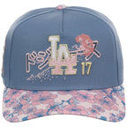 Los Angeles Dodgers Pacific Canvas New Era 9FORTY (Indigo/Floral)