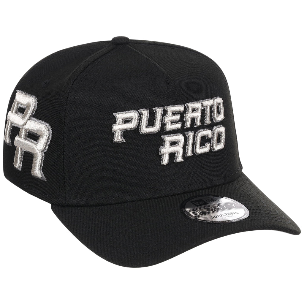 Puerto Rico Crown the Country New Era 9FORTY (Black/Black)