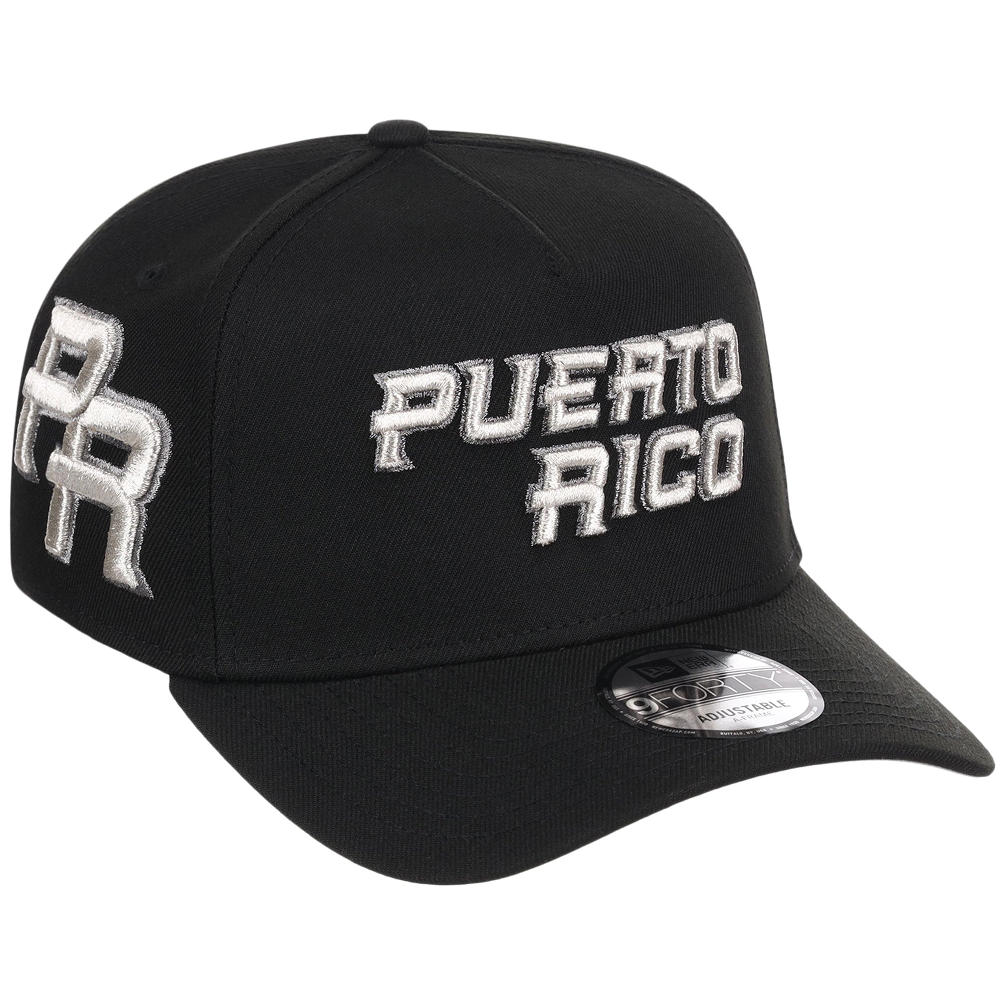 Puerto Rico Crown the Country New Era 9FORTY (Black/Black)