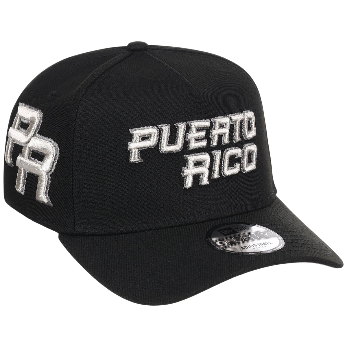 Puerto Rico Crown the Country New Era 9FORTY (Black/Black)